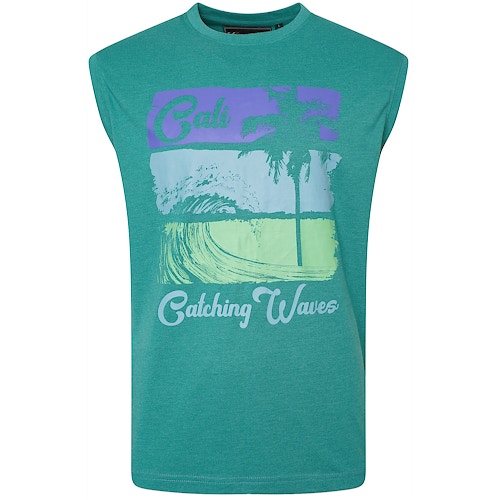 KAM California Sleeveless T-Shirt Emerald